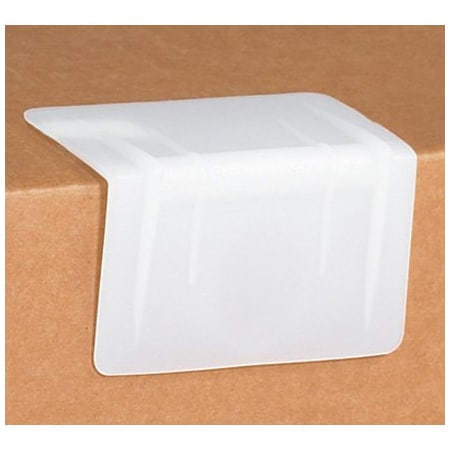 Bsc Preferred 3-1/2 x 2'' - White Plastic Strap Guards, 500PK SPP352